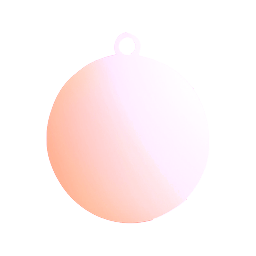 Round Tags-10*12mm-Rose Gold